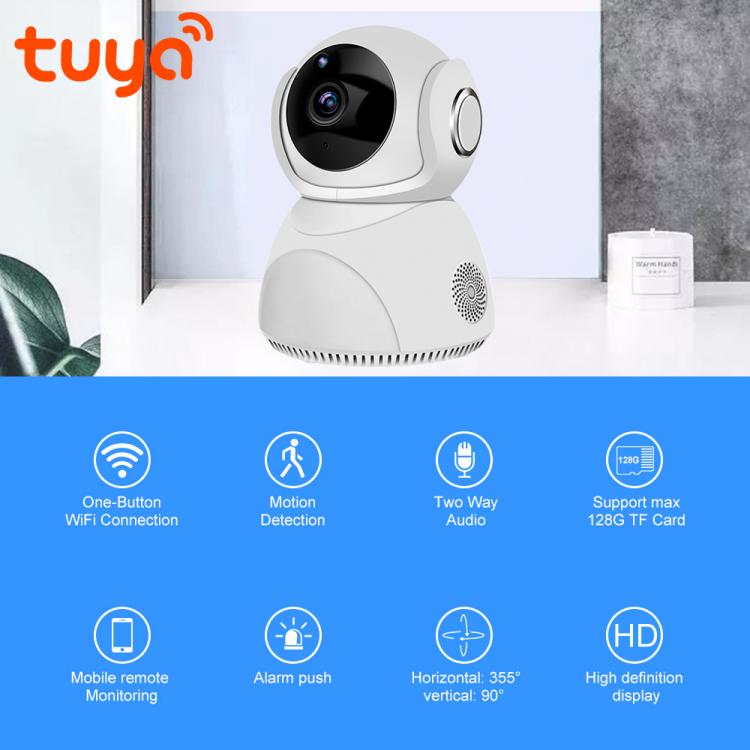 家用WIFI無線網(wǎng)絡攝像機高清300萬TUYA涂鴉智能3MP監(jiān)控攝像頭YT20 室內(nèi)網(wǎng)絡攝像機 第7張