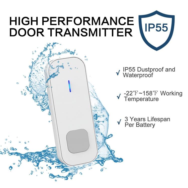 交流供電家用無線門鈴遠距離防水小夜燈電子門鈴N20D 夜燈門鈴 第4張
