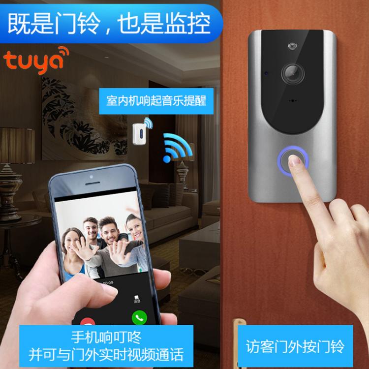 涂鴉智能低功耗電池可視門鈴DB601 tuya可視門鈴 第4張