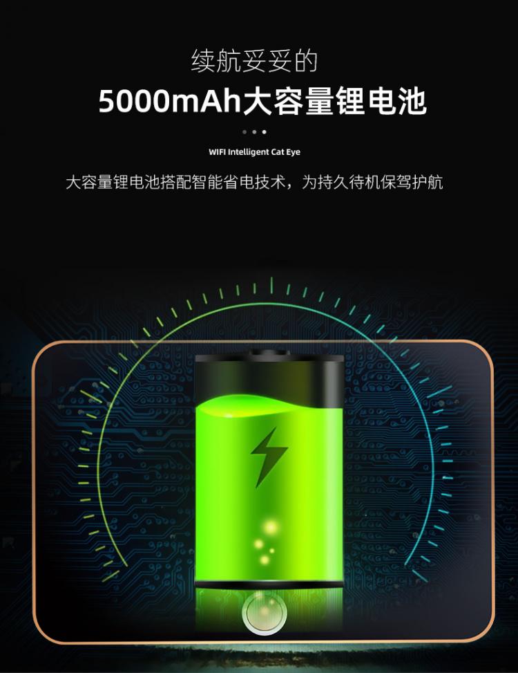 涂鴉低功耗電子貓眼電池可視門鈴對講家用 貓眼可視對講門鈴 第13張