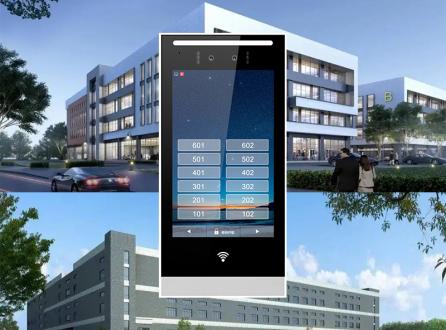 工業園區工廠生產廠房人臉識別語音呼叫可視對講門禁系統