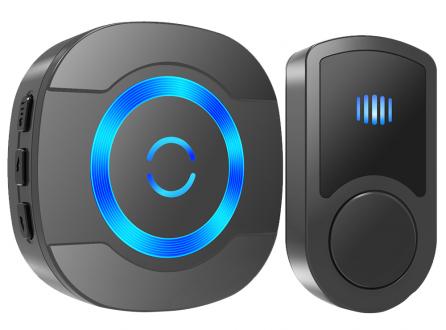 交流供電無線家用防水門鈴N92G遠距離300米傳輸55首鈴聲美規歐規英規澳規日規插頭無線門鈴