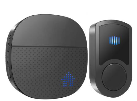 交流供電無線家用防水門鈴300米遠距離傳輸55首鈴聲美規歐規英規澳規日規插頭無線門鈴N98G