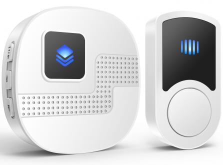 交流供電無線家用防水門鈴N91G遠距離300米傳輸55首鈴聲美規歐規英規澳規日規插頭無線門鈴