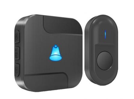 交流供電無線家用防水門鈴N69D遠距離300米傳輸55首鈴聲美規歐規英規澳規日規插頭無線門鈴