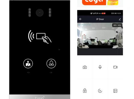 家家安TUYA涂鴉可視門鈴智能有線視頻門禁機別墅樓宇可視對講門鈴廠家聯動開鎖智慧屏H6Tuya