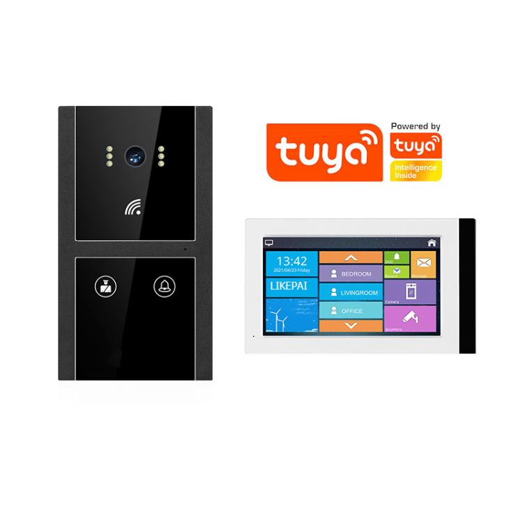 涂鴉TUYA別墅樓宇可視對講經典嵌入式金屬材質聯動開鎖呼叫機H5+P7N 品牌動態 第1張
