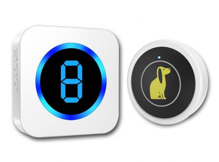 寵物觸摸無線門鈴老人呼叫器按鈕一鍵求助家用無線門鈴數顯多防區