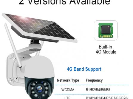 4G太陽能攝像頭歐版美版東南亞4G無線監控戶外球機30倍光學變焦可定制定時拍照TUYA涂鴉攝像機