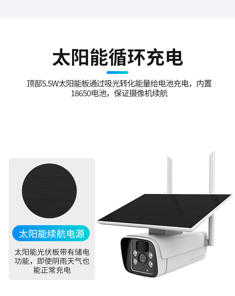 跨境外貿(mào)出口涂鴉攝像頭戶外太陽(yáng)能監(jiān)控TUYA攝像機(jī)低功耗WIFI無(wú)線4G夜視防水球機(jī)廠家批發(fā)手機(jī)APP實(shí)時(shí)監(jiān)控 品牌動(dòng)態(tài) 第5張