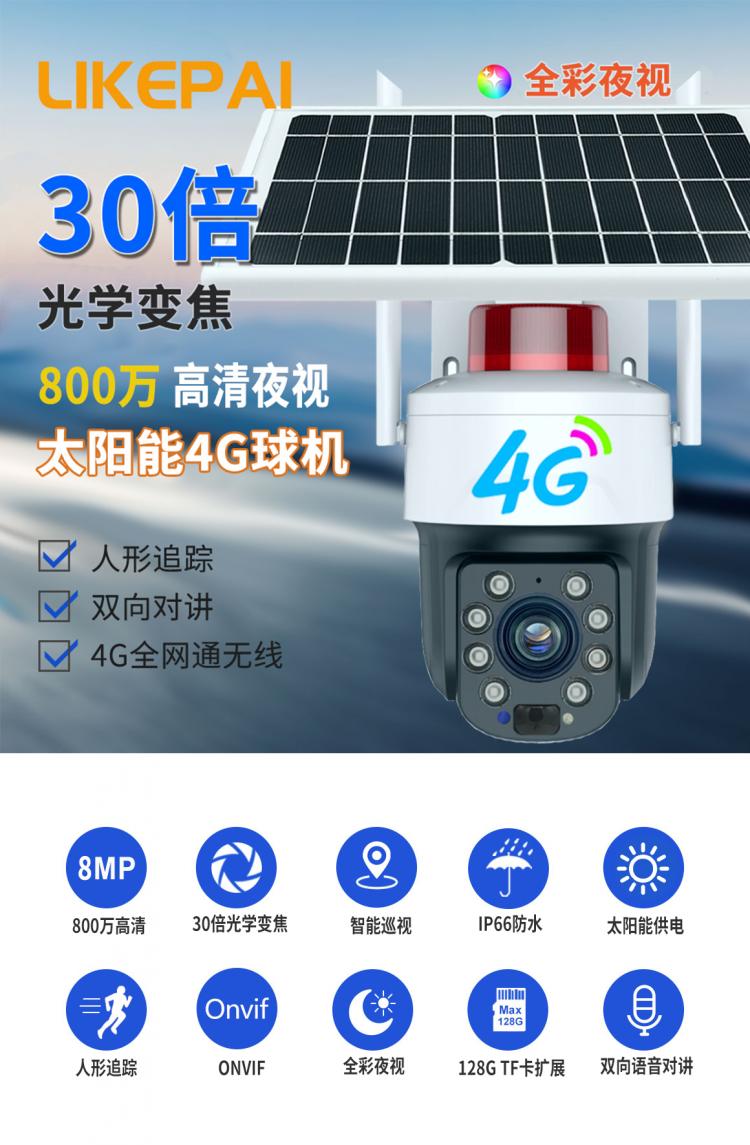 tuya太陽能監控WIFI歐洲美國東南亞4G無線通信出口跨境攝像頭廠家直銷可定制涂鴉戶外防水球形攝像機 品牌動態 第3張